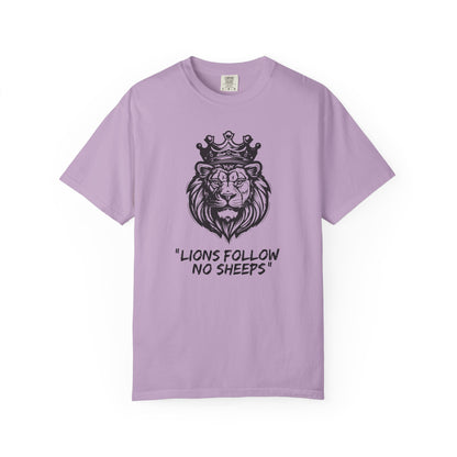 Lions Follow No Sheeps | Men's 100% USA Cotton | Sizes Up To 4XL