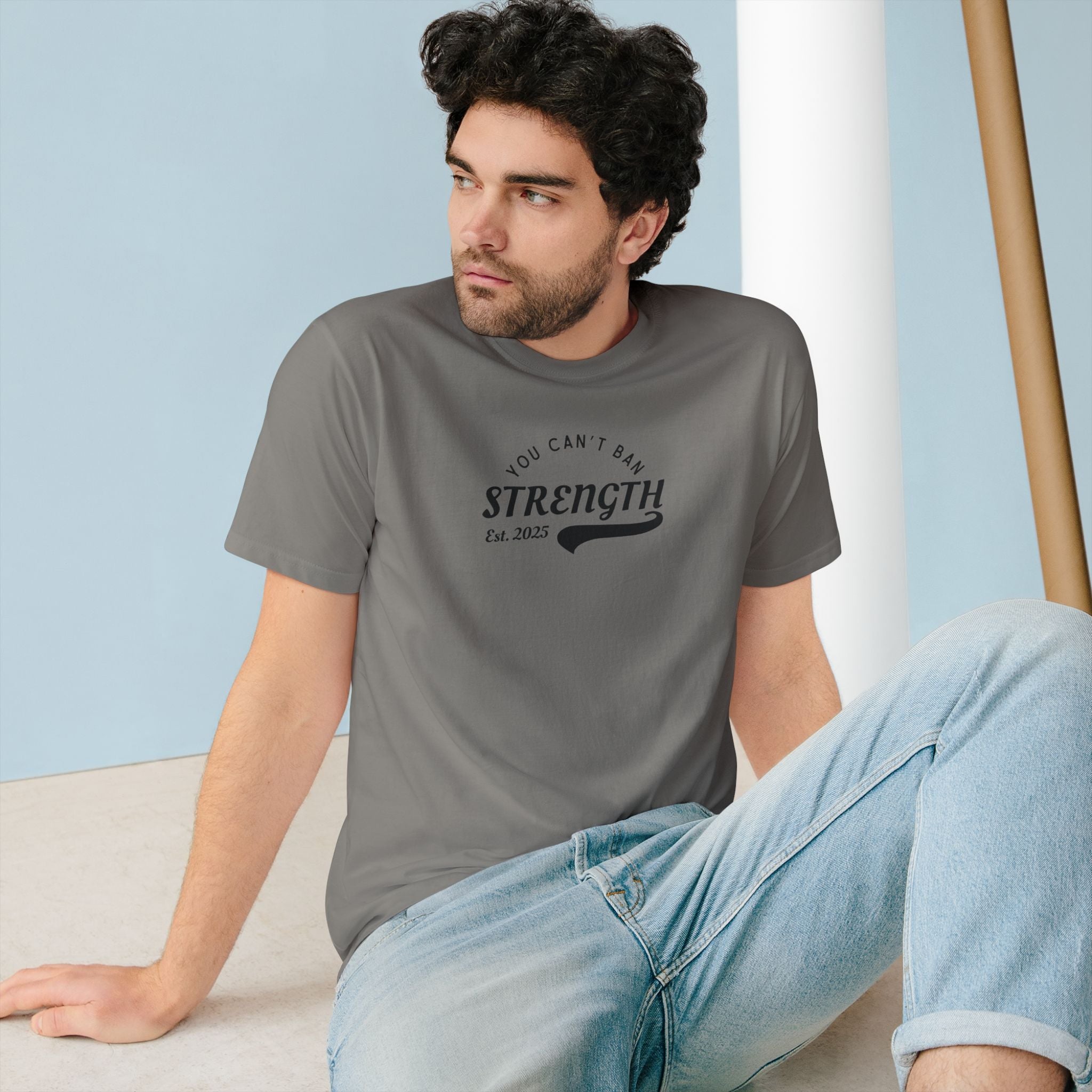 You Can’t Ban Strength | Men's Organic T-Shirt | Sizes Up To 3XL