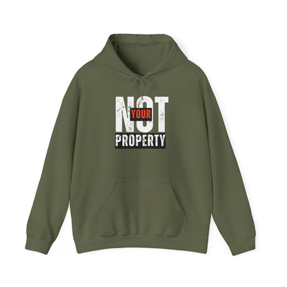 Not Your Property | Women's Soft Cotton Poly Blend Hoodie | Sizes Up To 5XL