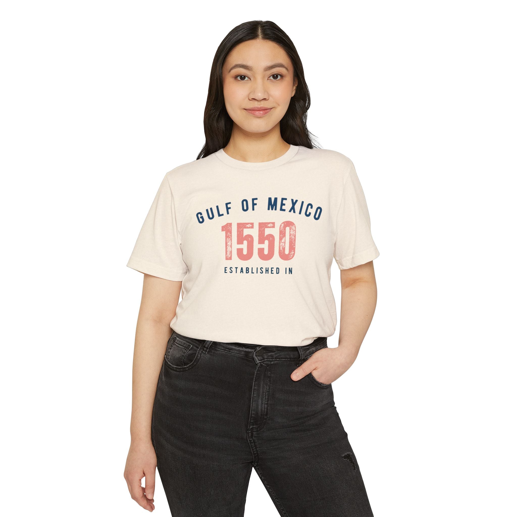 Gulf of Mexico Established in 1550 | Women's Organic T-Shirt | Sizes Up To 2XL
