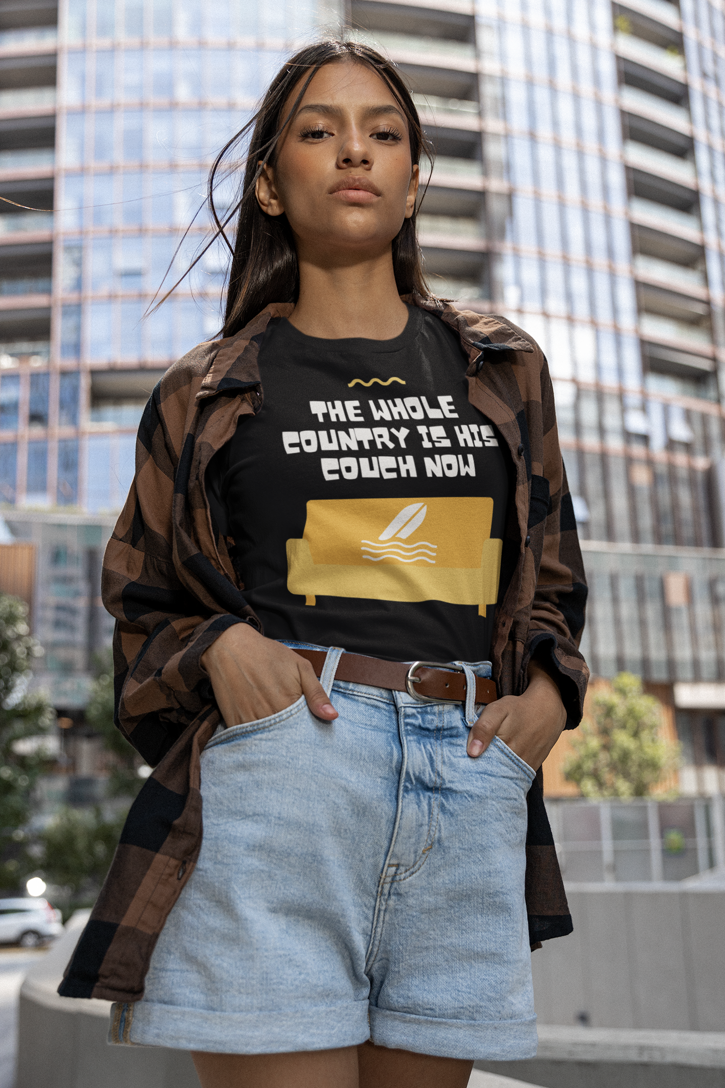 The Whole Country Is His Couch Now | Women's T-Shirt | Sizes  S to 5XL