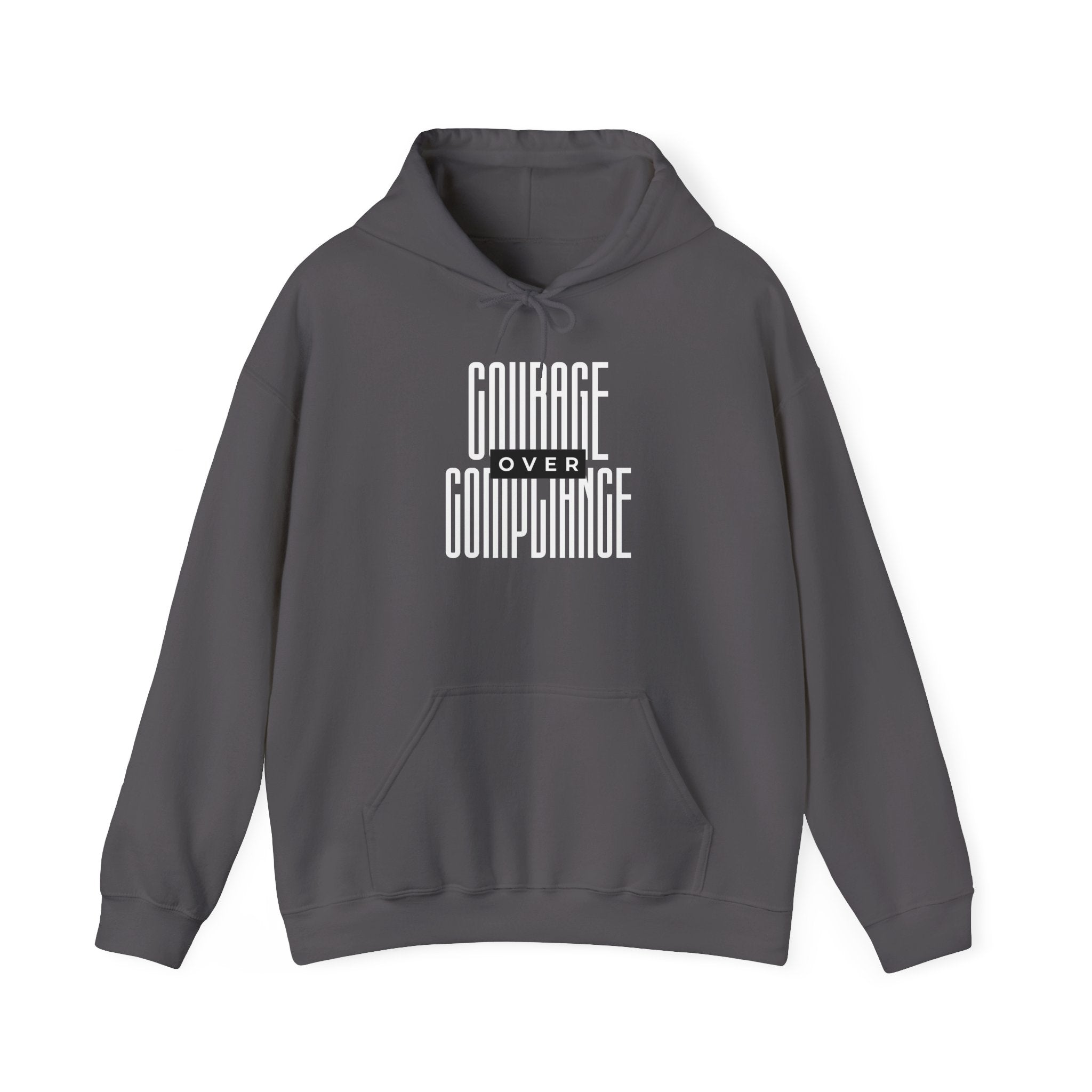 Courage Over Compliance | Men's Heavy Blend Hoodie | Sizes Up To 5XL