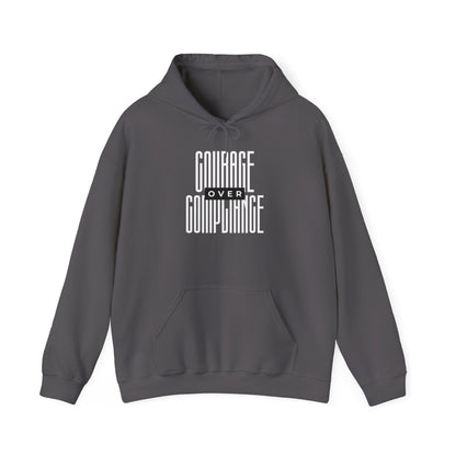 Courage Over Compliance | Men's Heavy Blend Hoodie | Sizes Up To 5XL