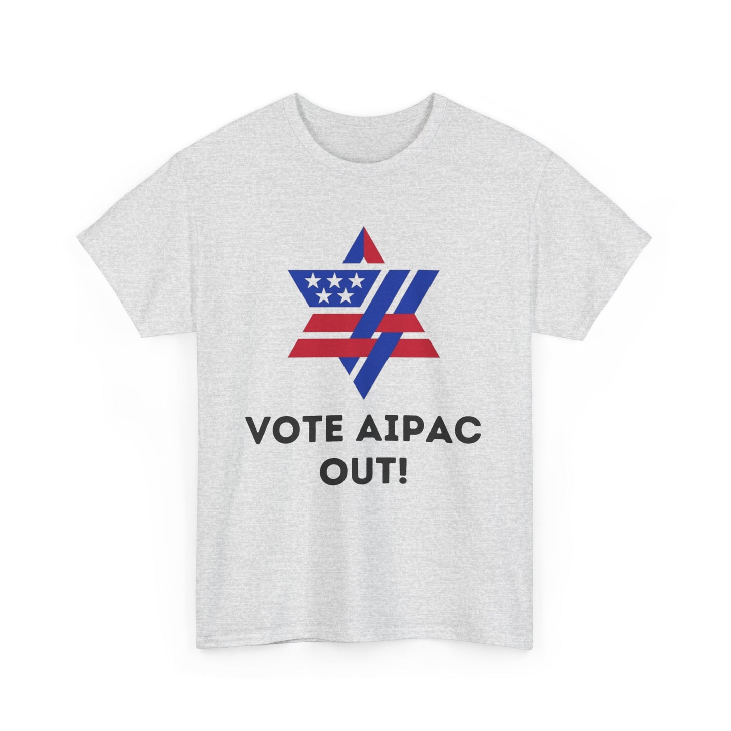 Unisex Heavy Cotton Tee | Vote AIPAC OUT!