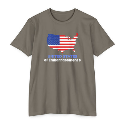 United States of Embarrassments | Men's CVC Jersey T-Shirt | Sizes Up To 4XL