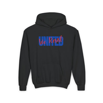 United We Resist | Youth Heavy Blend Hoodie | Sizes Up To XL