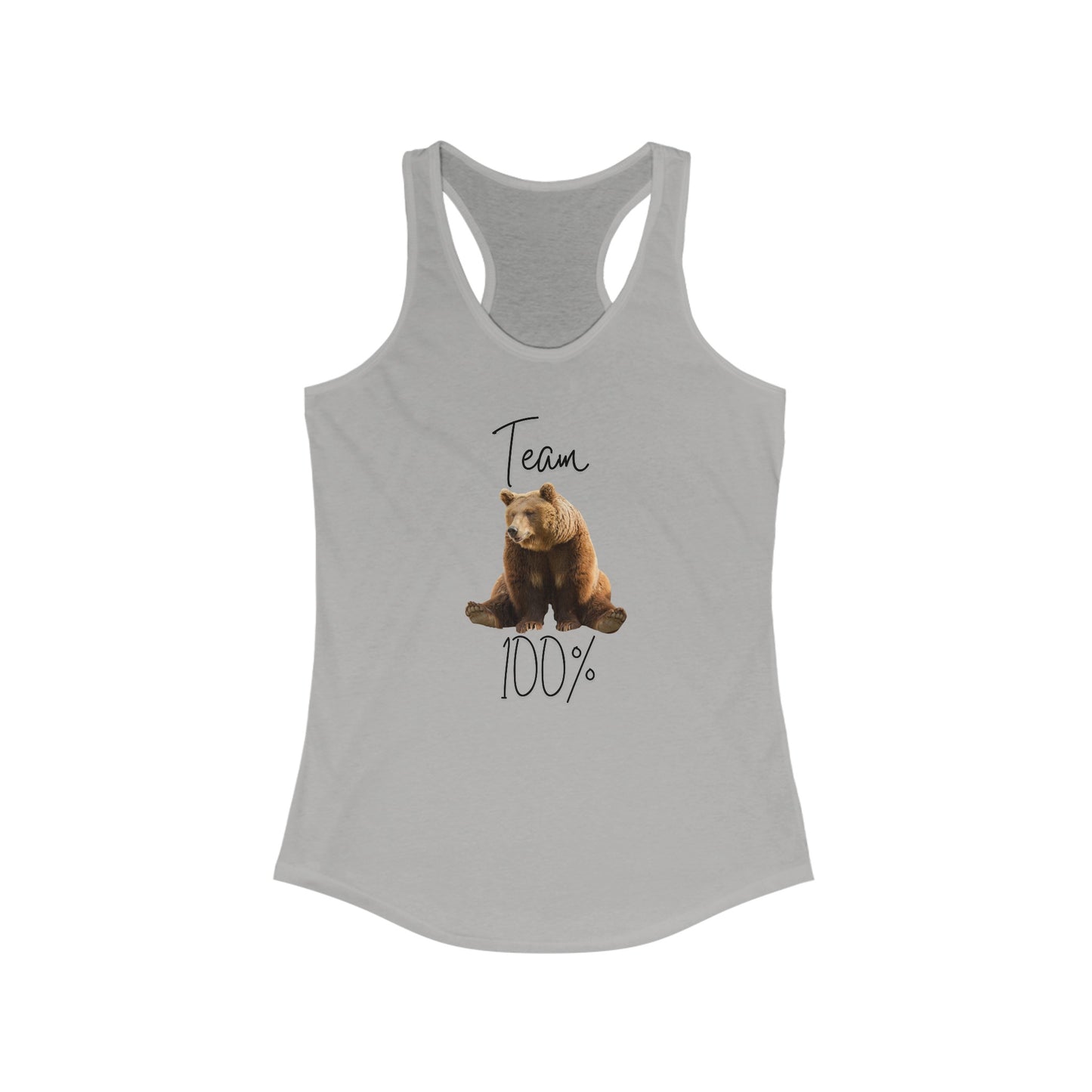 Women's Ideal Racerback Tank | Team Bear 100%