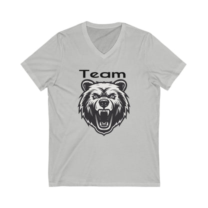 Unisex Jersey Short Sleeve V-Neck Tee | Team Bear