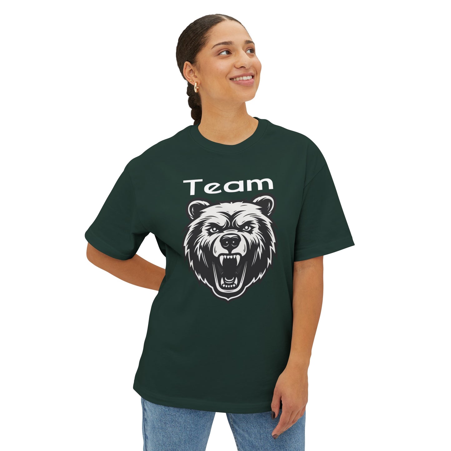 Unisex Oversized Boxy Tee | Team Bear