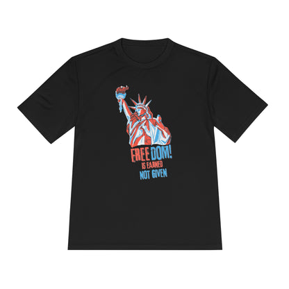 Freedom Is Earned – Not Given | Men's Performance Resistance Tee | Sizes Up To 4XL