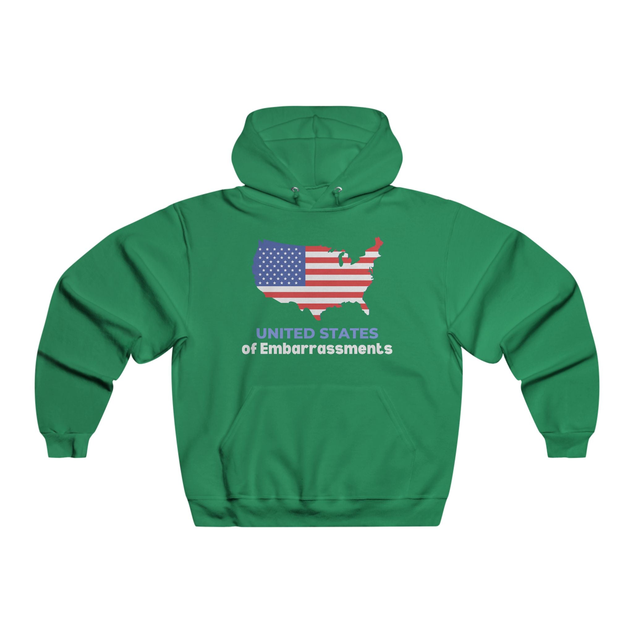 United States of Embarrassments | Men's Luxurious Hooded Sweatshirt | Sizes Up To 5XL