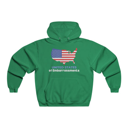 United States of Embarrassments | Men's Luxurious Hooded Sweatshirt | Sizes Up To 5XL