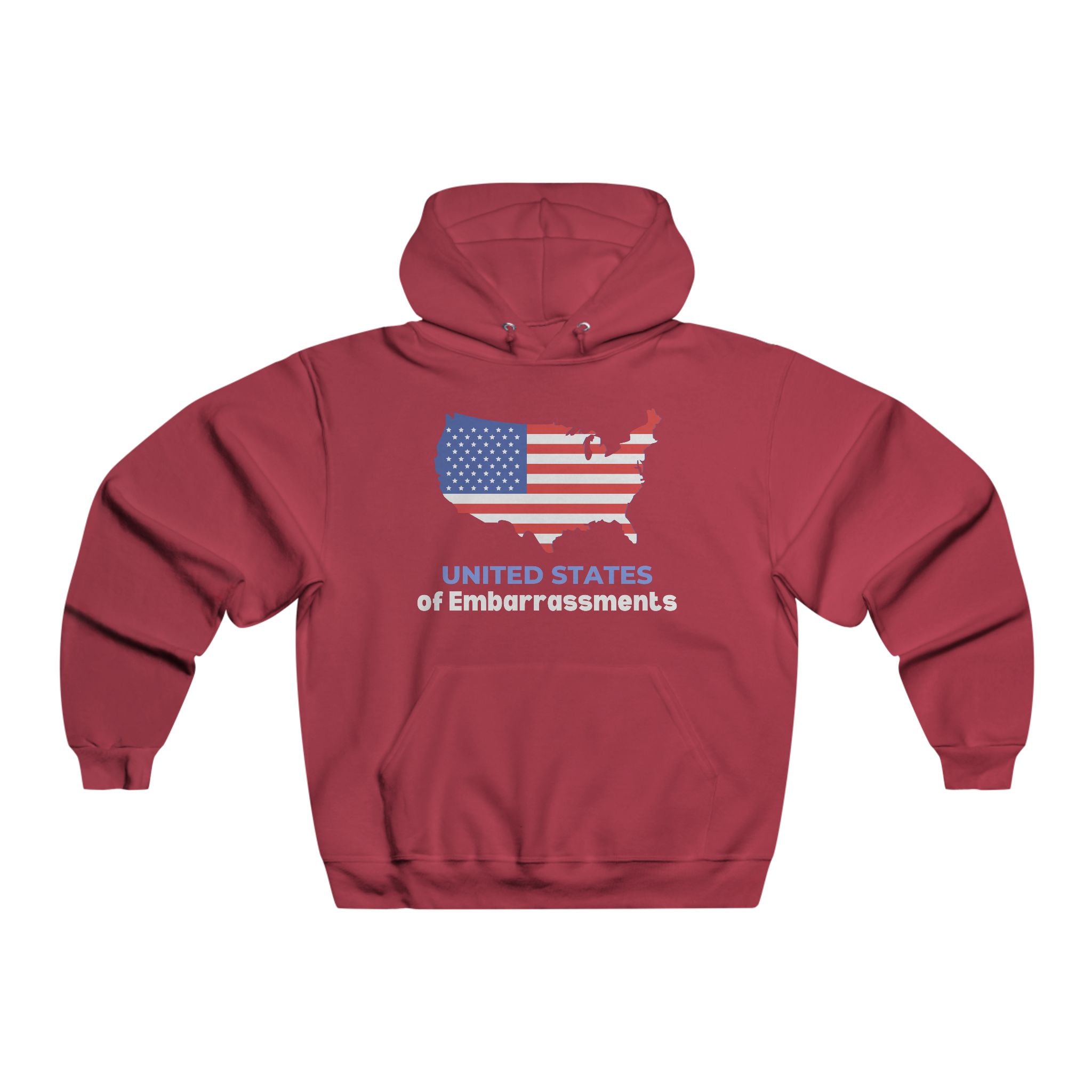 United States of Embarrassments | Men's Luxurious Hooded Sweatshirt | Sizes Up To 5XL