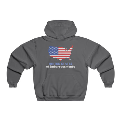 United States of Embarrassments | Men's Luxurious Hooded Sweatshirt | Sizes Up To 5XL