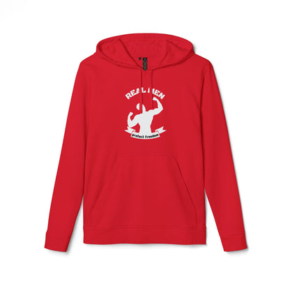 Real Men Protect Freedom  | Adidas Men's Fleece Hoodie | Sizes Up To 4XL