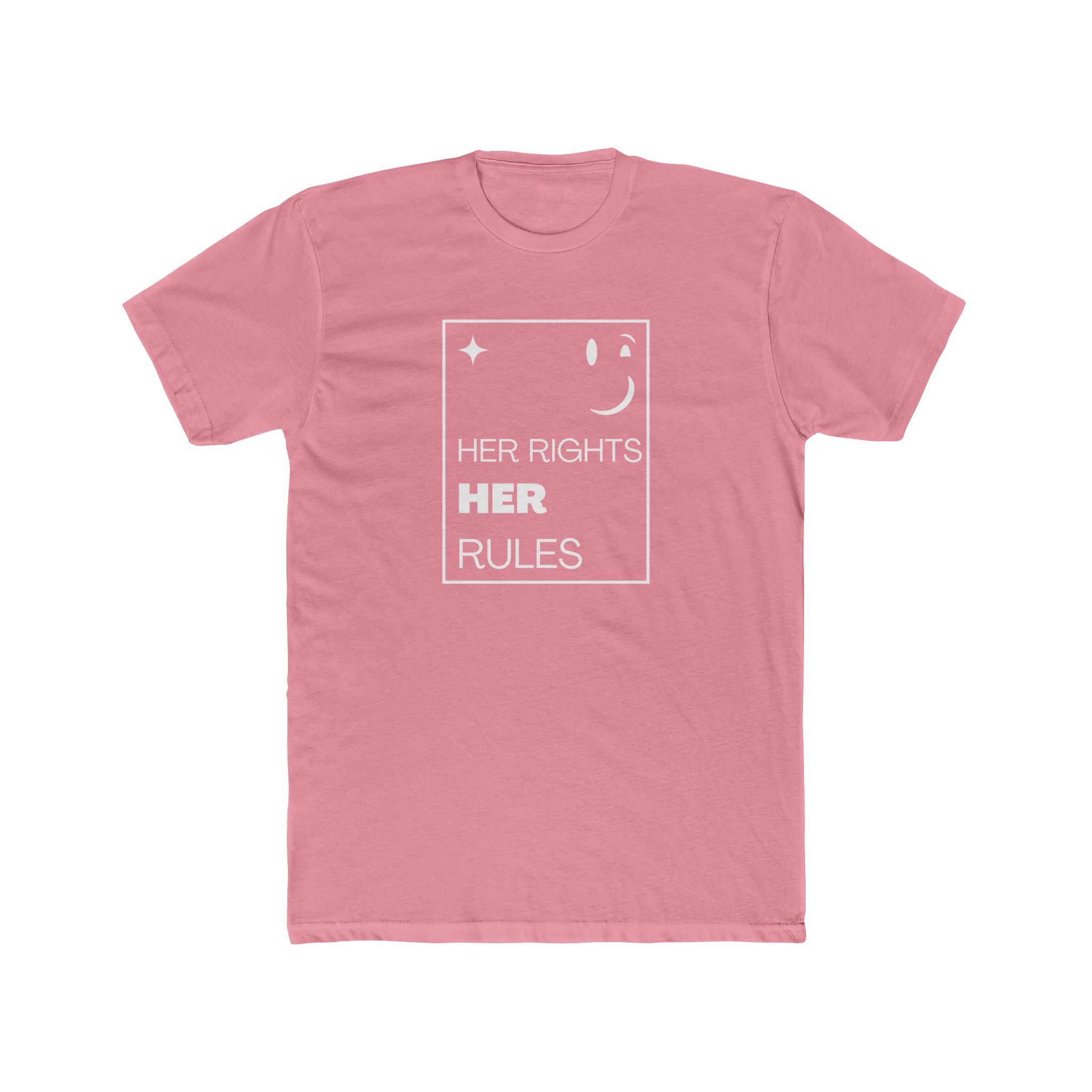 Her Rights, Her Rules | Men's 100% Cotton Crew T-Shirt | Sizes Up To 5XL