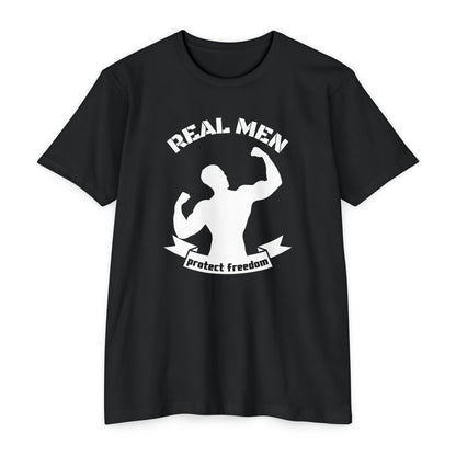 Real Men Protect Freedom | Men's Patriotic T-Shirt | Sizes Up To 4XL