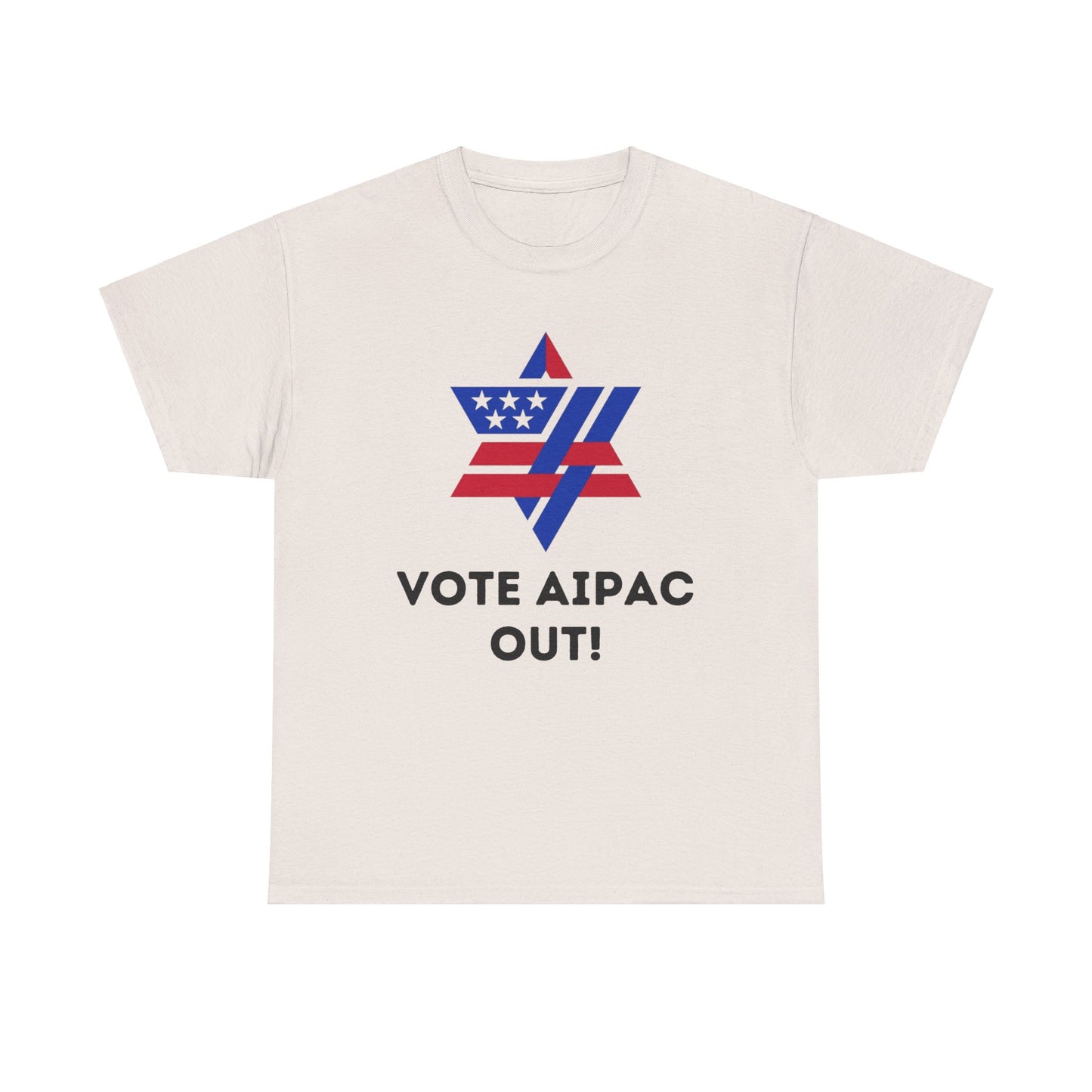 Unisex Heavy Cotton Tee | Vote AIPAC OUT!