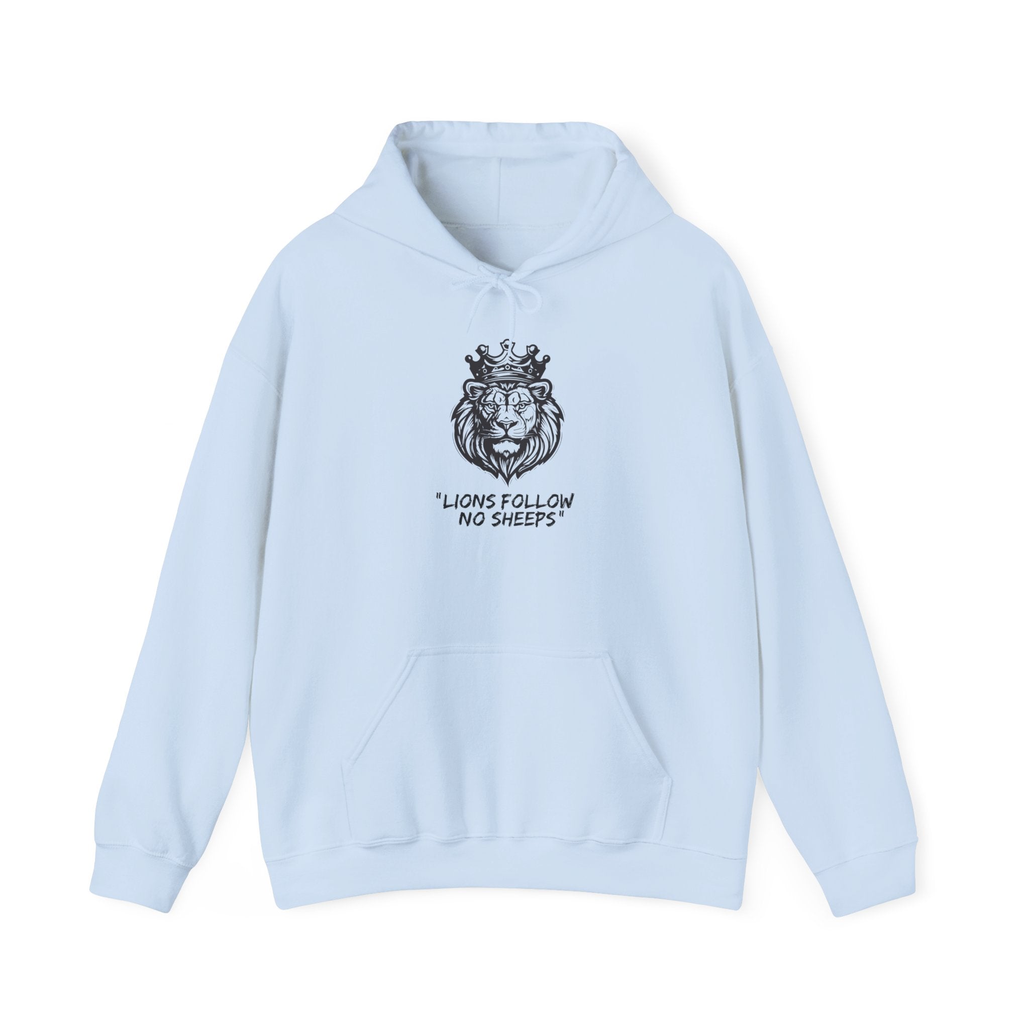 "Lions Follow No Sheeps" | Men's Heavy Blend Hoodie | Sizes Up To 5XL