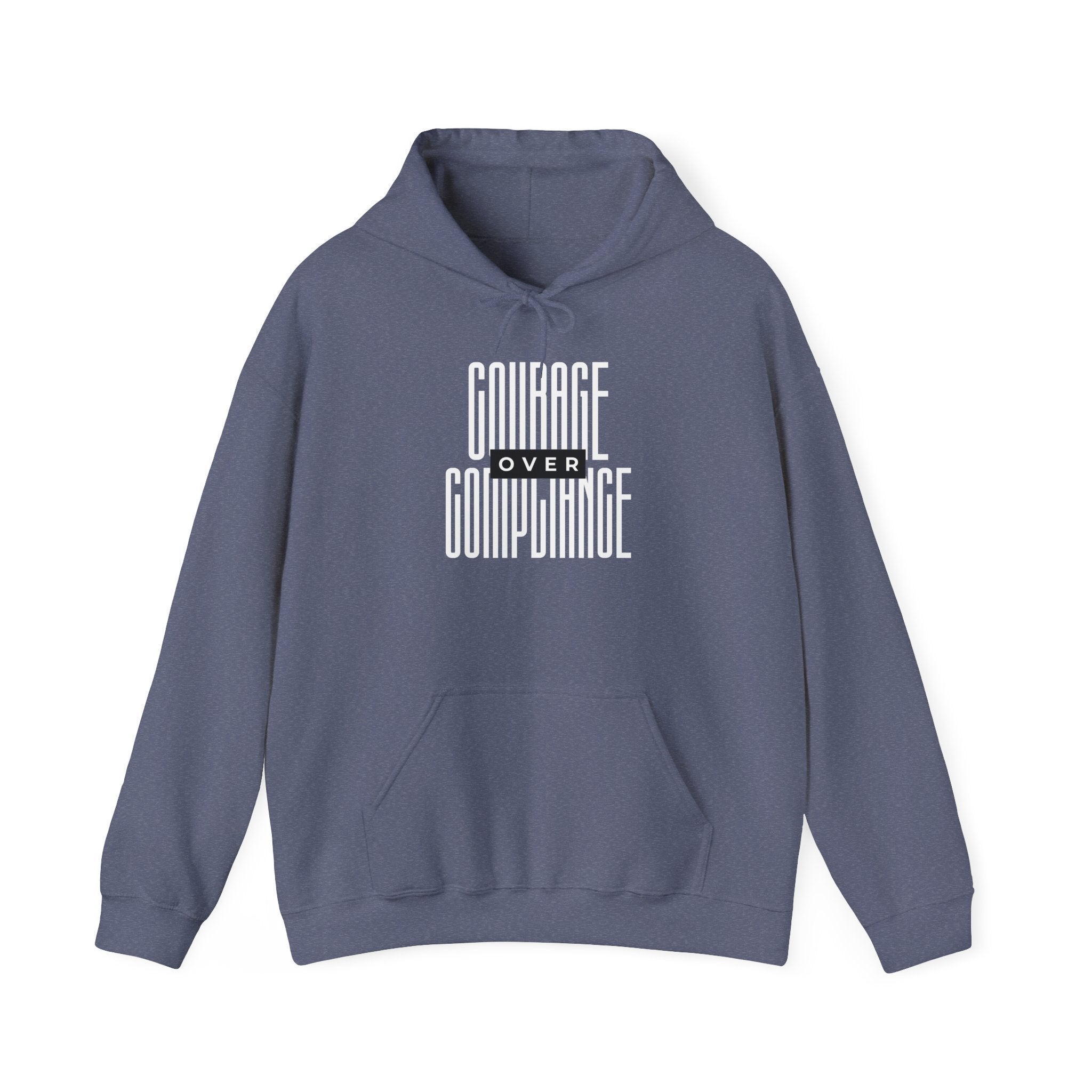 Courage Over Compliance | Men's Heavy Blend Hoodie | Sizes Up To 5XL