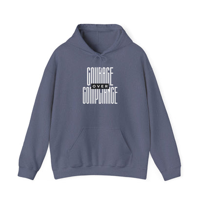 Courage Over Compliance | Men's Heavy Blend Hoodie | Sizes Up To 5XL