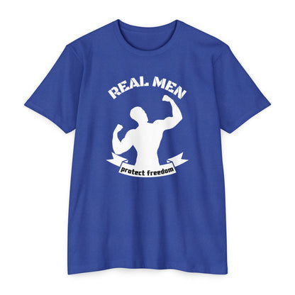 Real Men Protect Freedom | Men's Patriotic T-Shirt | Sizes Up To 4XL