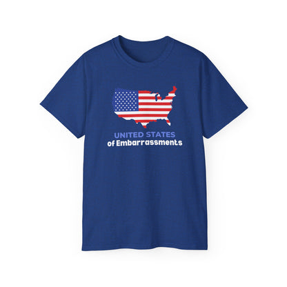 United States of Embarassments | Women's Ulta Cotton T-Shirt | Sizes Up to 5XL
