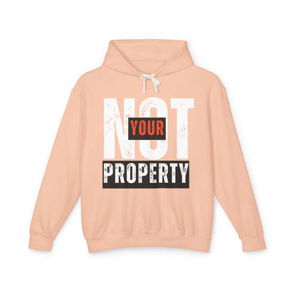 Not Your Property | 100% Cotton Men's Lightweight Hoodie | Sizes Up To 3XL