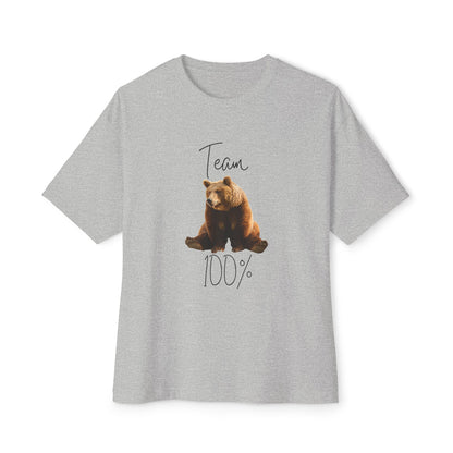 Unisex Oversized Boxy Tee | Team Bear 100%