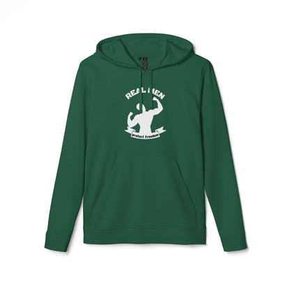 Real Men Protect Freedom  | Adidas Men's Fleece Hoodie | Sizes Up To 4XL