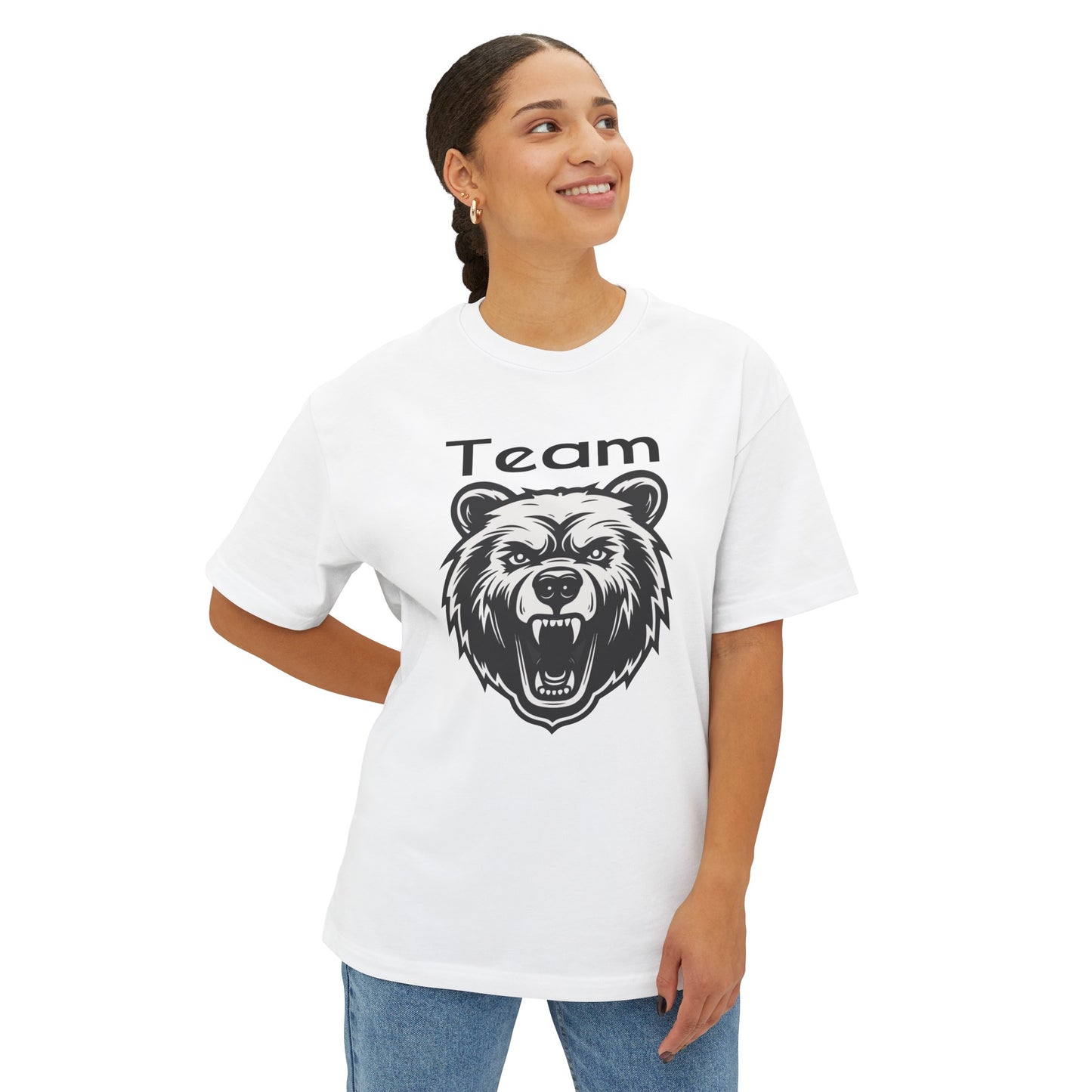 Unisex Oversized Boxy Tee | Team Bear