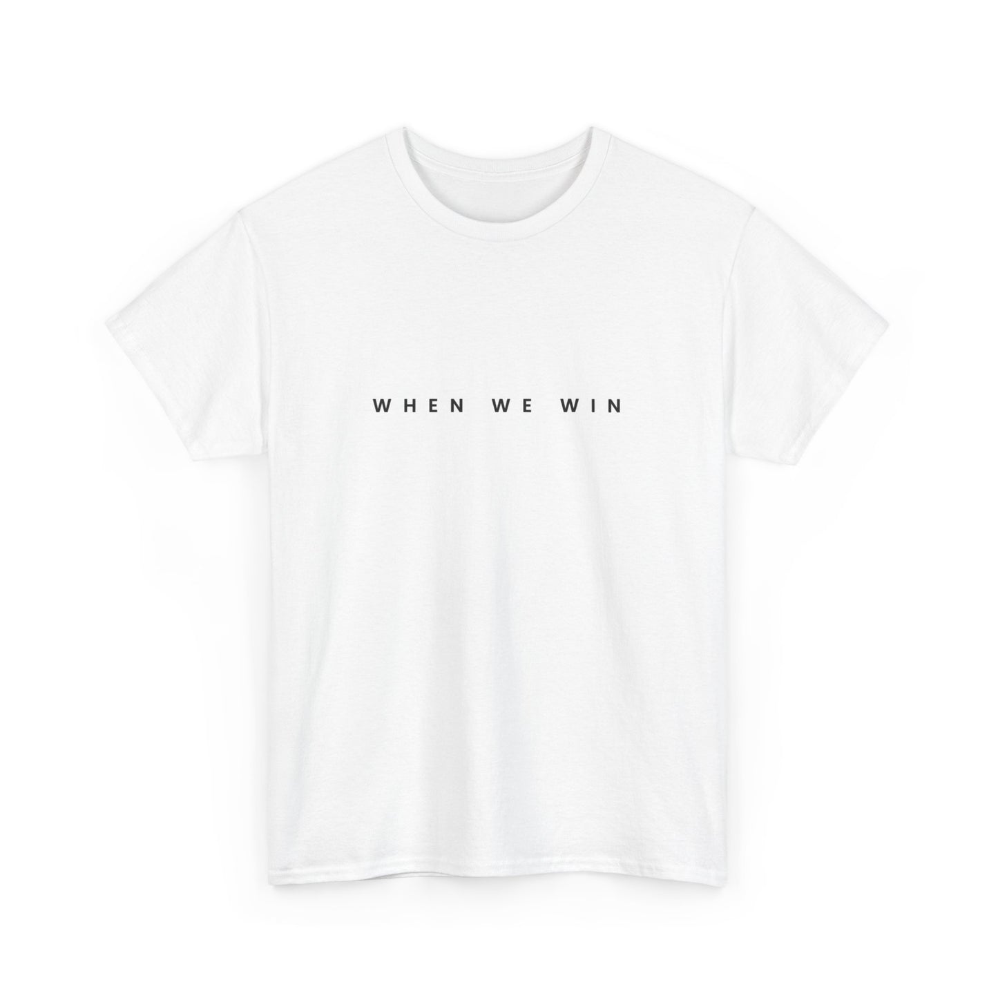 Unisex Heavy Cotton Tee | ROEVEMBER when we win (front) Women unite 2024 (back) | 11 colors, 8 sizes