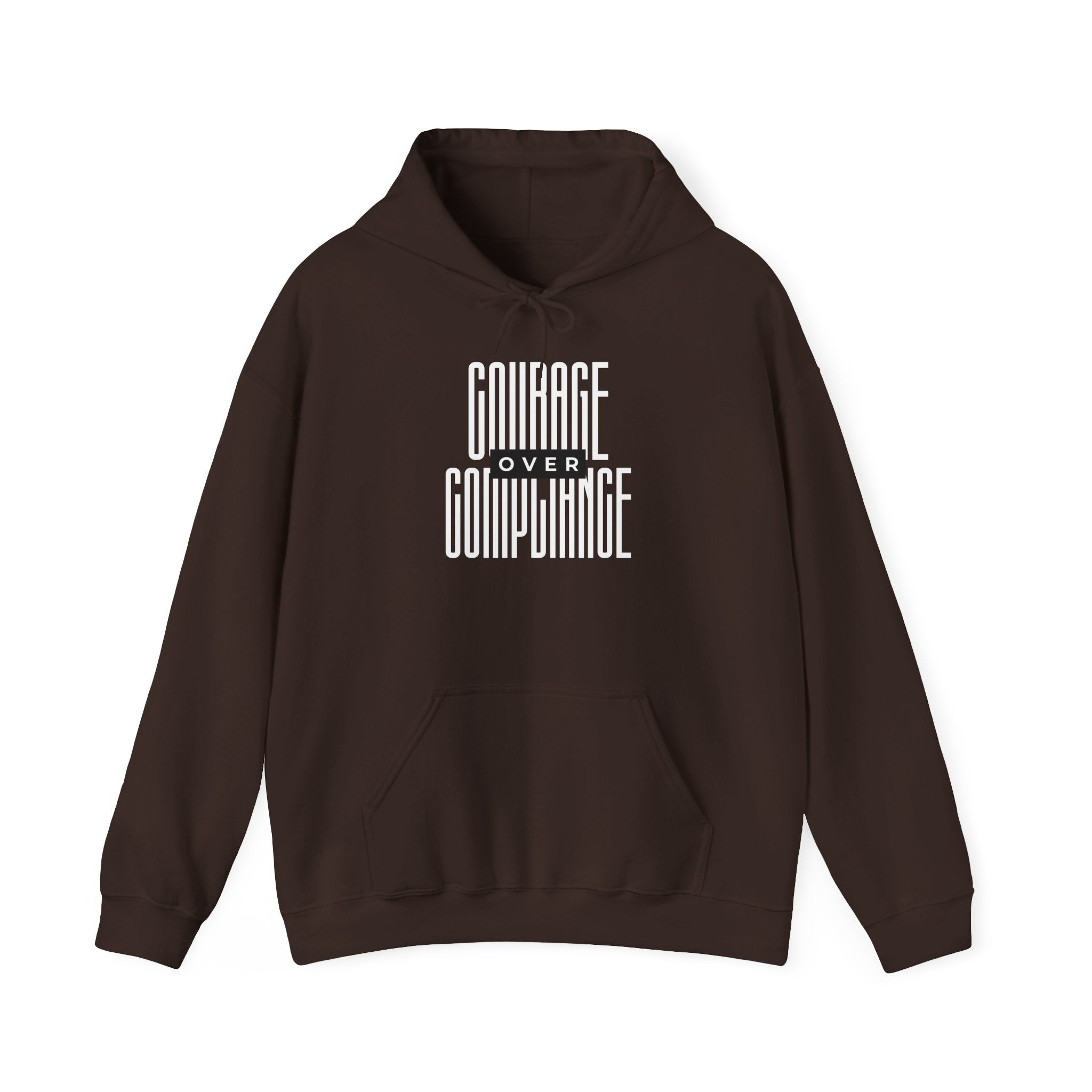 Courage Over Compliance | Men's Heavy Blend Hoodie | Sizes Up To 5XL