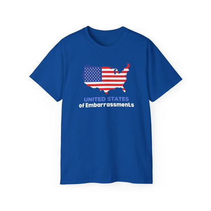 United States of Embarassments | Women's Ulta Cotton T-Shirt | Sizes Up to 5XL