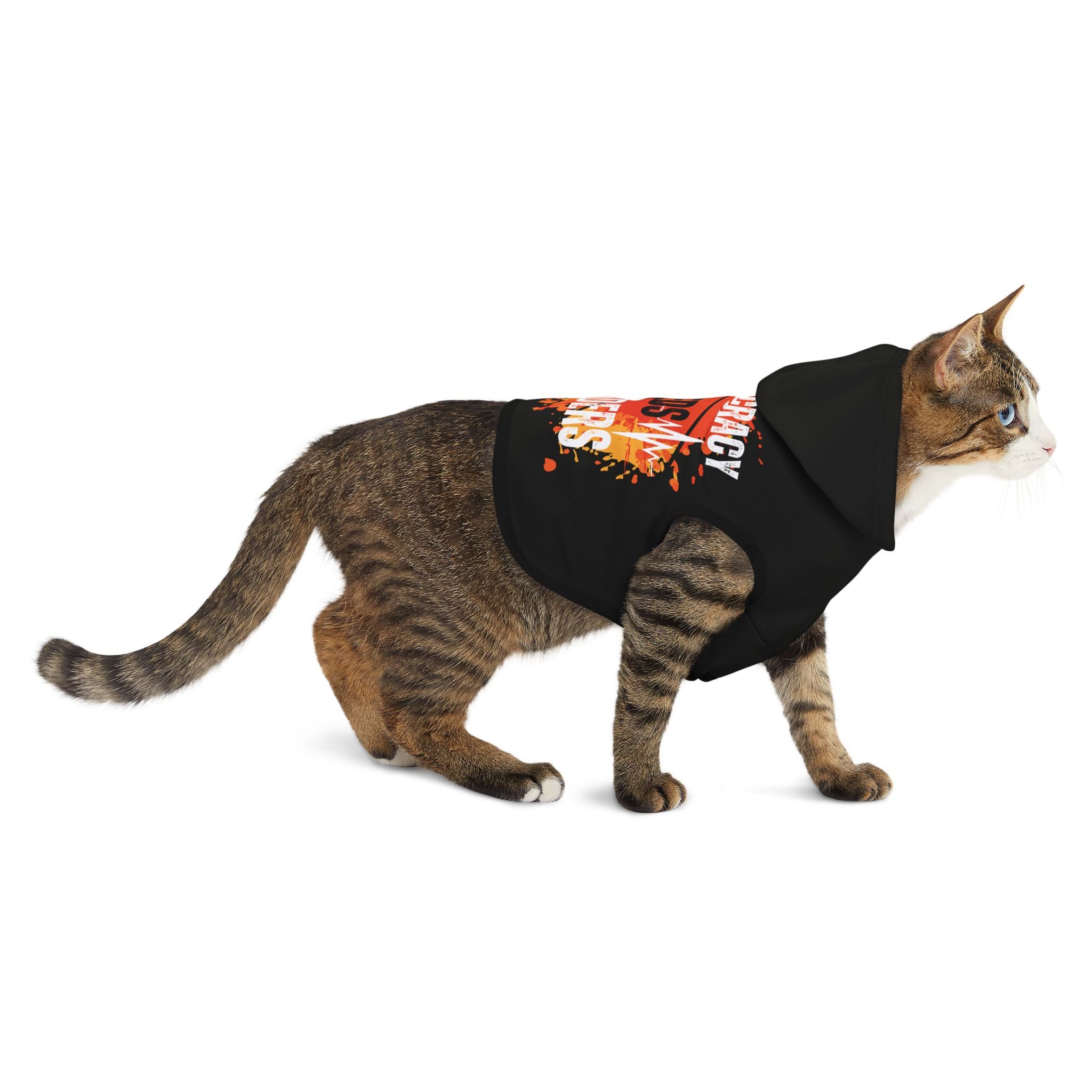 Democracy Needs Defenders | Pet Ultra-Soft Hoodie | Sizes From XXS to 2XL