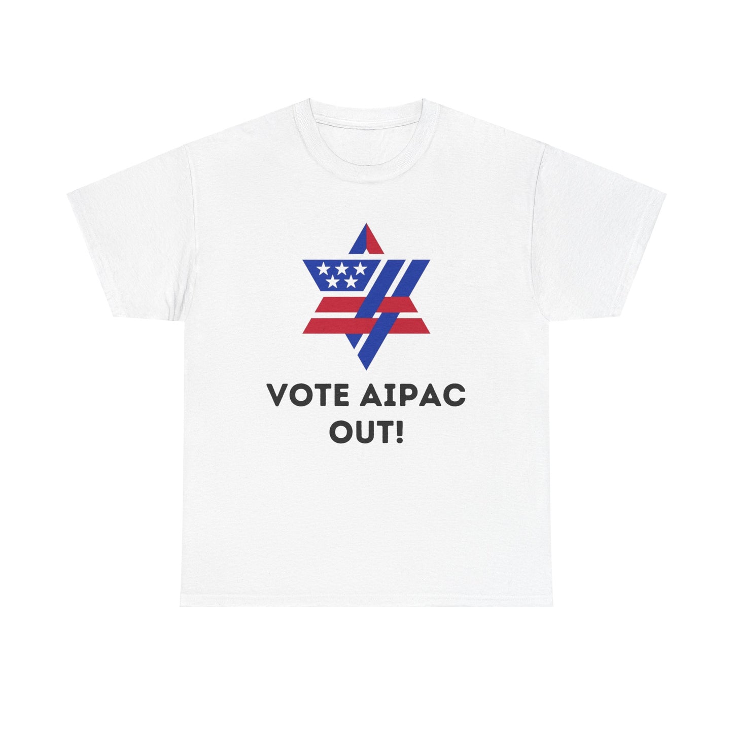 Unisex Heavy Cotton Tee | Vote AIPAC OUT!