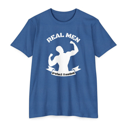 Real Men Protect Freedom | Men's Patriotic T-Shirt | Sizes Up To 4XL