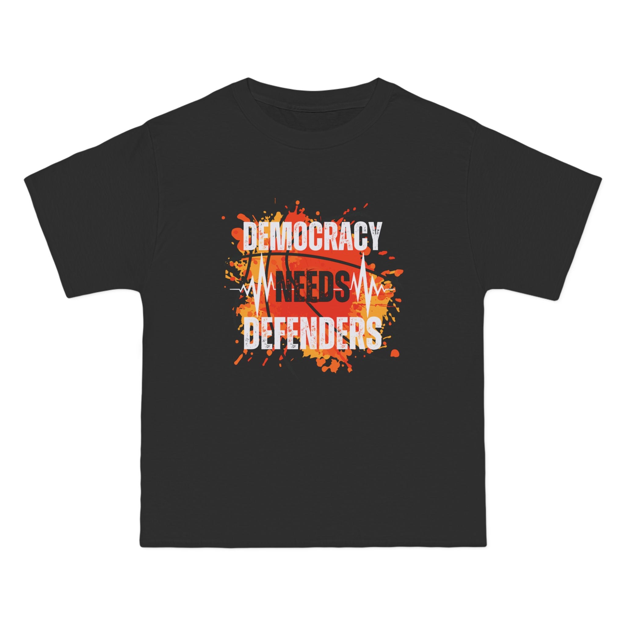 Democracy Needs Defenders | Men's 100% Cotton T-Shirt | Sizes Up To 3XL