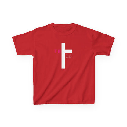 Kids' Heavy Cotton Tee | 'They Profit While We Suffer' | Our Kids Will Inspire Hope