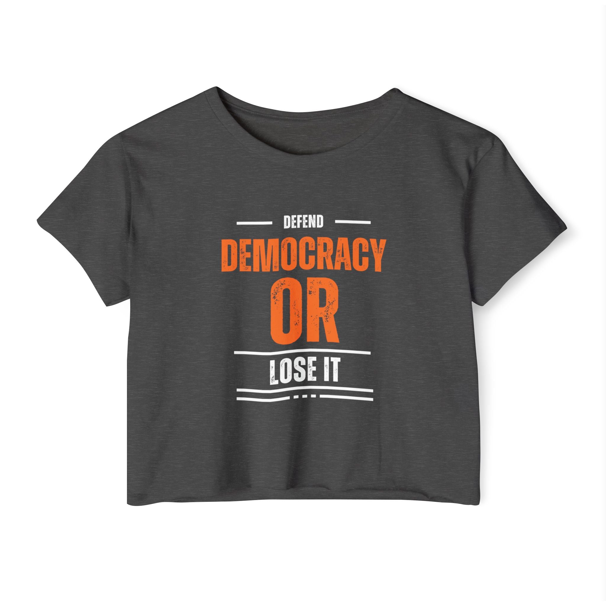 Defend Democracy or Lose It | Women's Ultra-Light Crop Top | Sizes Up To 2XL