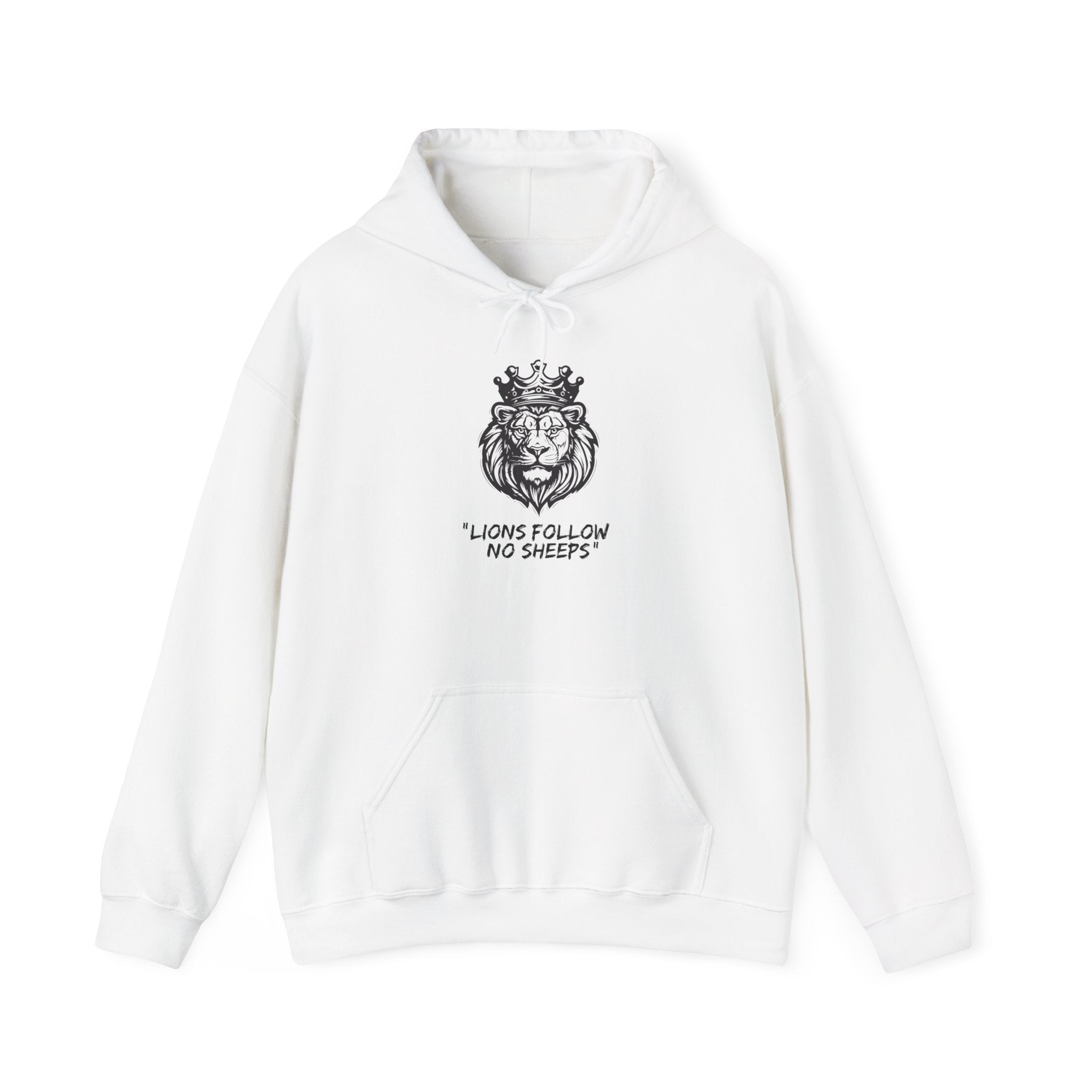 "Lions Follow No Sheeps" | Men's Heavy Blend Hoodie | Sizes Up To 5XL