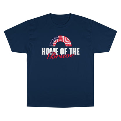 Home of the Brave | Men's Champion®  100% Cotton T-Shirt | Sizes Up To 4XL