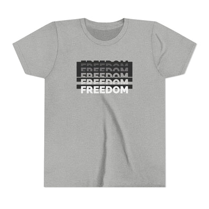 Freedom | Youth Short Sleeve T-Shirt | Raise Voices, Not Followers | Sizes Up To XL