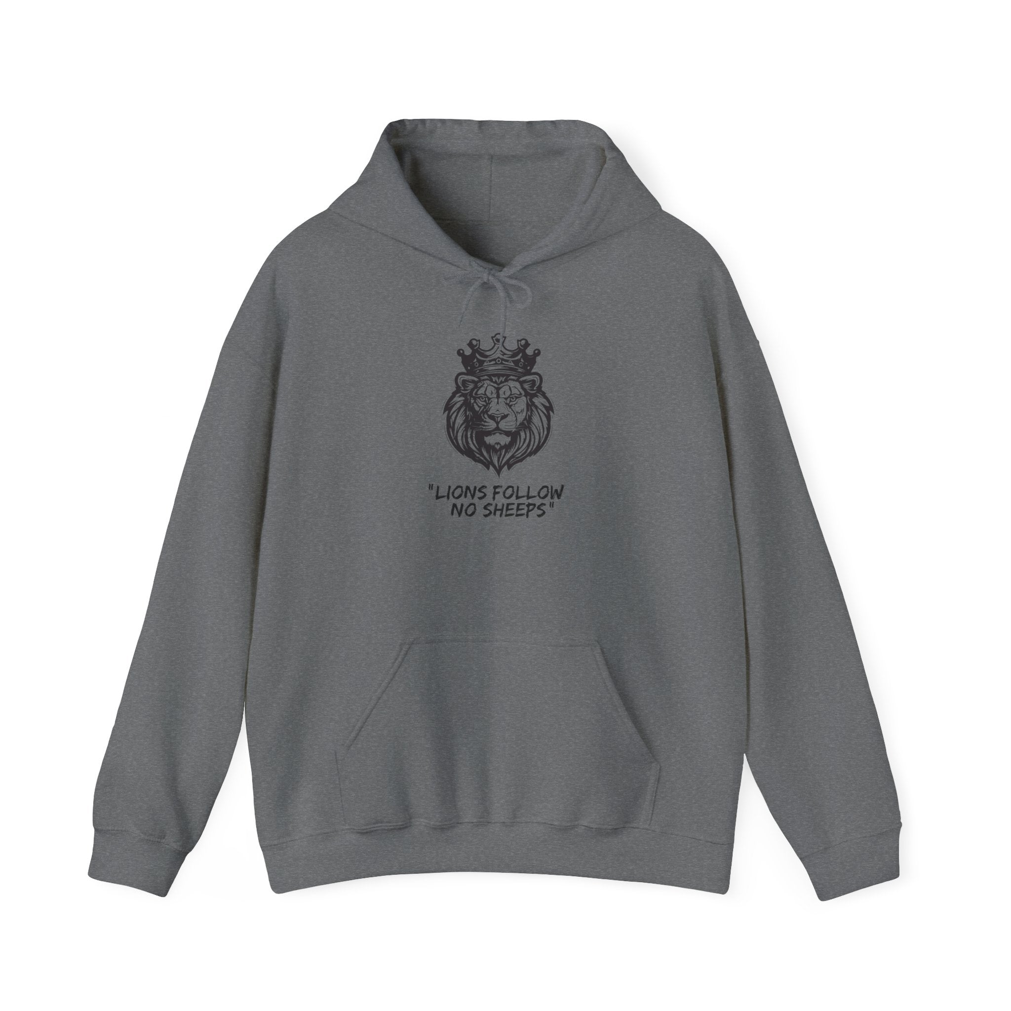 "Lions Follow No Sheeps" | Men's Heavy Blend Hoodie | Sizes Up To 5XL