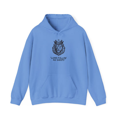 "Lions Follow No Sheeps" | Men's Heavy Blend Hoodie | Sizes Up To 5XL