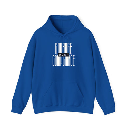 Courage Over Compliance | Men's Heavy Blend Hoodie | Sizes Up To 5XL