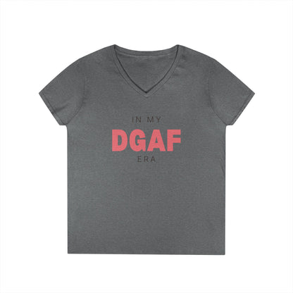 In My DGAF Era | Ladies' 100% Cotton V-Neck T-Shirt | Sizes Up To 3XL