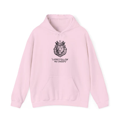 "Lions Follow No Sheeps" | Men's Heavy Blend Hoodie | Sizes Up To 5XL