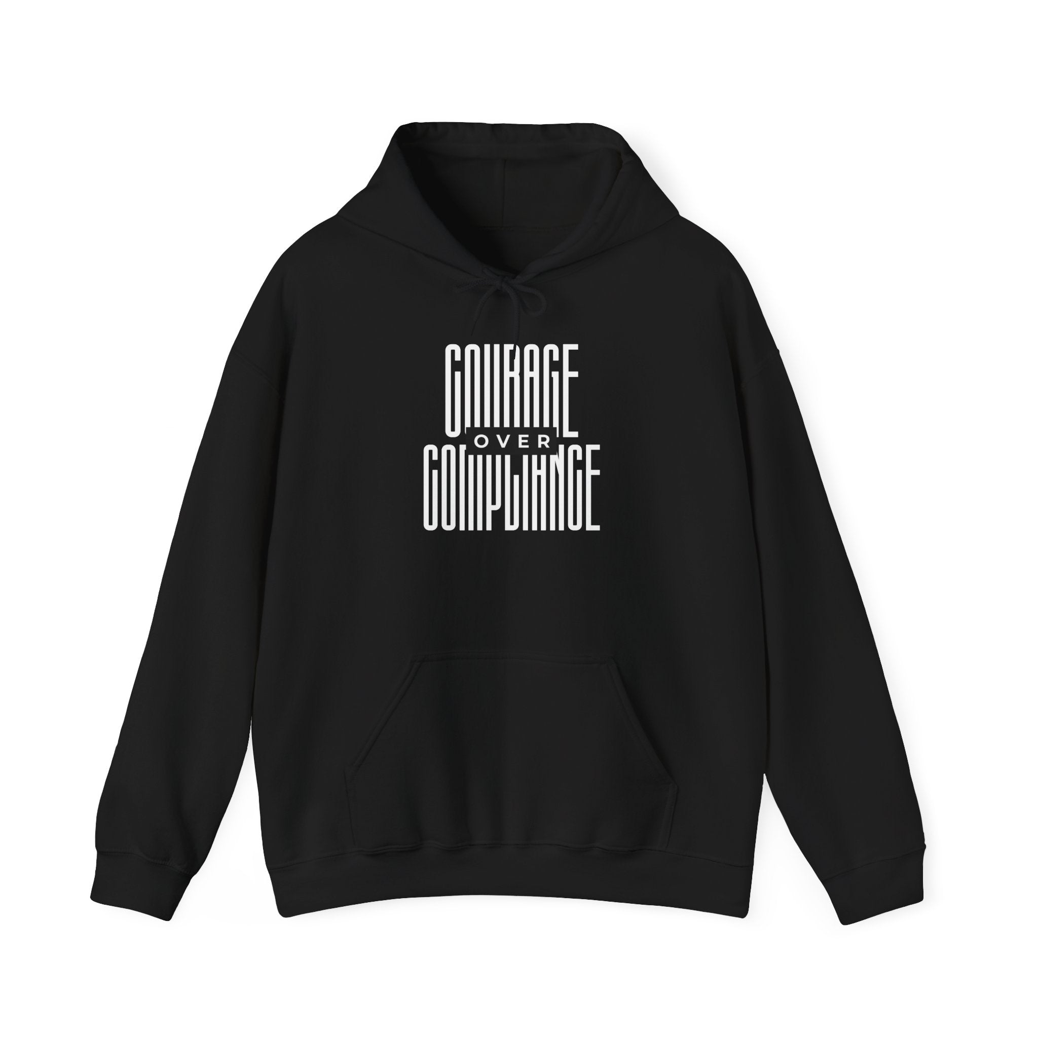 Courage Over Compliance | Men's Heavy Blend Hoodie | Sizes Up To 5XL