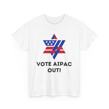 Unisex Heavy Cotton Tee | Vote AIPAC OUT!